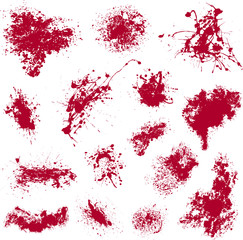 Different red spots vector