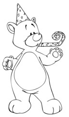 Bär, Teddy,  Teddybär, Party, Geburtstag, Sylvester