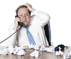 homme d'affaires en recherche de solutions business