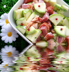 Zucchinis mit Kassler