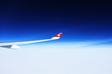 Naklejka na ściany i meble Swiss Airplane