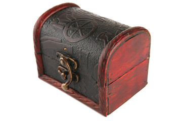 single wooden chest