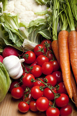 Set of different vegetables