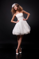 Naklejka premium Young Beautiful Bride