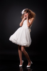 Naklejka premium Young Beautiful Bride