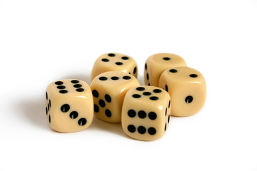 Dices Isolated On White