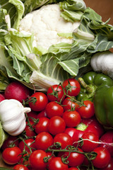 Set of different vegetables