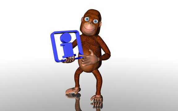Affe Hinweis