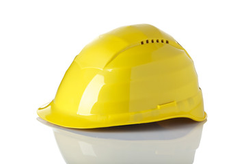 schutzhelm für bauarbeiter isoliert auf weiß