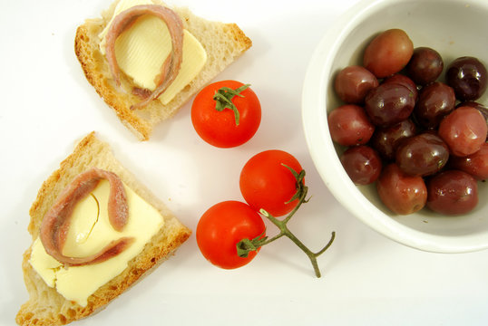 Bruschette Burro e alici