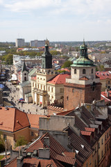 Lublin, Poland, old city center - obrazy, fototapety, plakaty