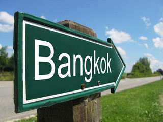 Obraz premium Znak drogowy BANGKOK