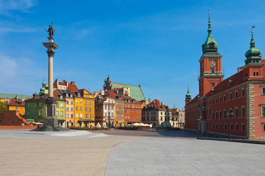 Fototapeta Castle Square in Warsaw, Poland