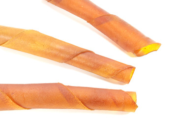 Leather Beef Hide Smoked Spirals