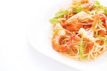 pasta with shrimps