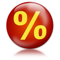 prozente rabatt 3d button