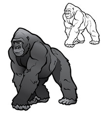 Vector Gorilla © jsatt83
