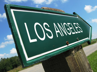 Obraz premium LOS ANGELES road sign