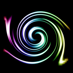 Iridescent spiral