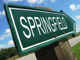 SPRINGFIELD road sign
