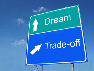 DREAM-TRADEOFF road sign