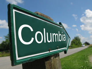 COLUMBIA road sign