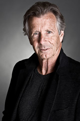 Obraz premium Handsome Senior Male against Grey