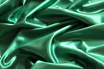 Satin in grün