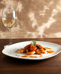 Code di Gamberi al Pomodoro