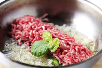 Raw minced beef