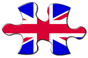 UK flag jigsaw piece