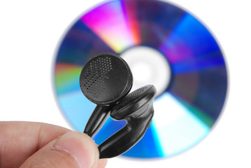 earphone and DVD