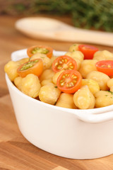 chickpeas with cherry tomatoes