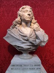 Bust of Sir Christopher Wren dated about 1673