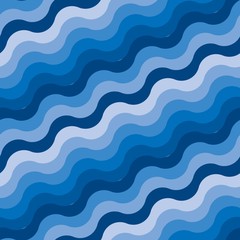 Seamless water wave pattern