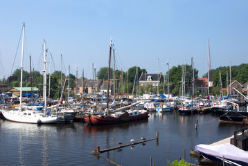 Fototapeta na wymiar Spaarndam Harbour, the Netherlands