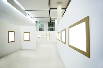 Nobody in the museum interior