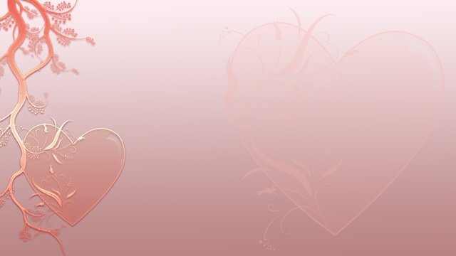Valentine Hearts Background in Business Card Format