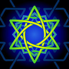 Seamless green celtic tile