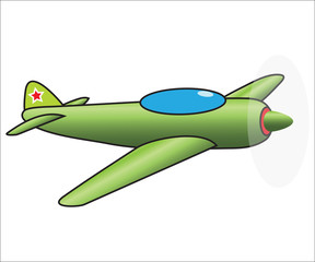 Old-fashioned airplane