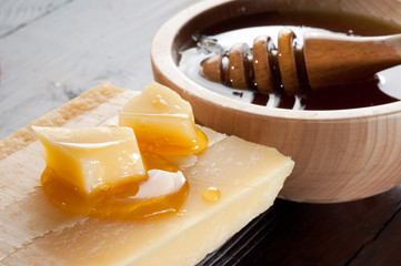 honey over cheese