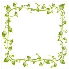 Floral leaf classic frame