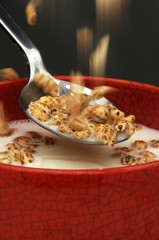 Cereale soffiato nell latte