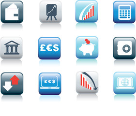 finance web buttons