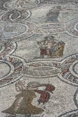 Mosaik in Volubilis, Marokko