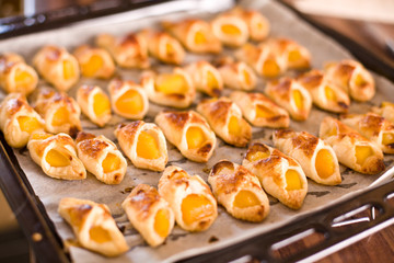 Hot Croissant with peach