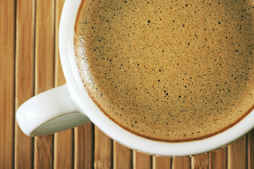 Cup of coffee close-up