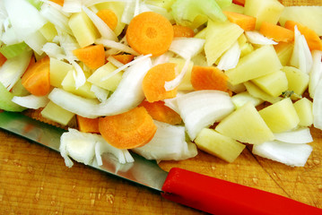 Preparazione del minestrone