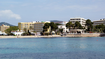 Fototapeta premium Vistas de la Isla de Ibiza, Islas Baleares, España,