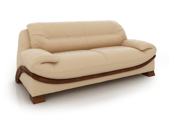 Elegant beige sofa